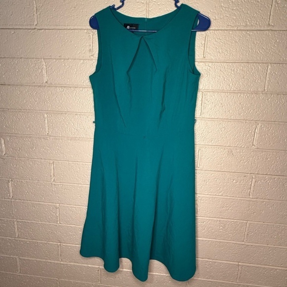 AB studio Elegant Teal Sleeveless Dress